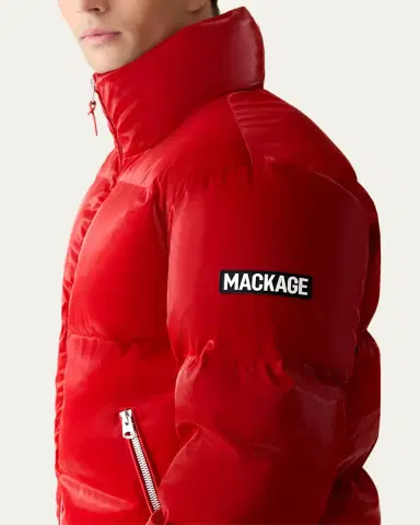 Mackage Men's Kent-Glo High-Gloss Hooded Down Jacket | Thumbnail 5 Mackage Men's Kent-Glo High-Gloss Hooded Down Jacket | Thumbnail 5