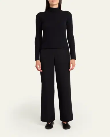 The Row Roger Wool-Silk Twill Straight-Leg Pants | Thumbnail 2