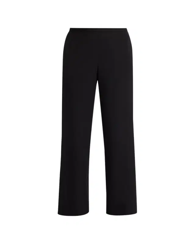Roger Wool-Silk Twill Straight-Leg Pants