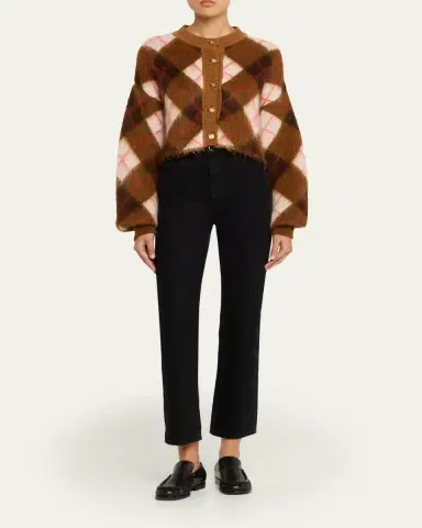 RÙADH The Blane Argyle Mohair Crewneck Cardigan | Thumbnail 2 RÙADH The Blane Argyle Mohair Crewneck Cardigan | Thumbnail 2
