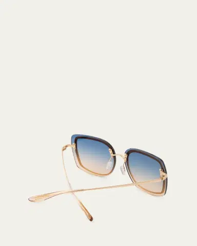 BARTON PERREIRA Halima 65mm Square Titanium Sunglasses | Thumbnail 4 BARTON PERREIRA Halima 65mm Square Titanium Sunglasses | Thumbnail 4