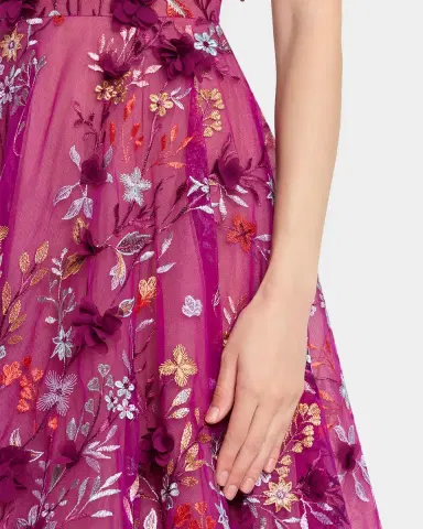 Bronx and Banco Saba Floral-Embroidered Sleeveless Midi Dress | Thumbnail 4 Bronx and Banco Saba Floral-Embroidered Sleeveless Midi Dress | Thumbnail 4