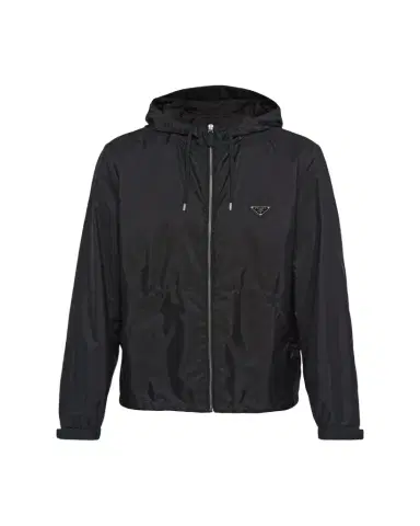 Prada Men's Re-Nylon Full-Zip Hooded Jacket | Thumbnail 1 Prada Men's Re-Nylon Full-Zip Hooded Jacket | Thumbnail 1