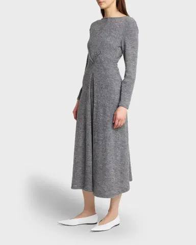 Proenza Schouler White Label Sai Wool Jersey Long-Sleeve Dress | Thumbnail 3 Proenza Schouler White Label Sai Wool Jersey Long-Sleeve Dress | Thumbnail 3