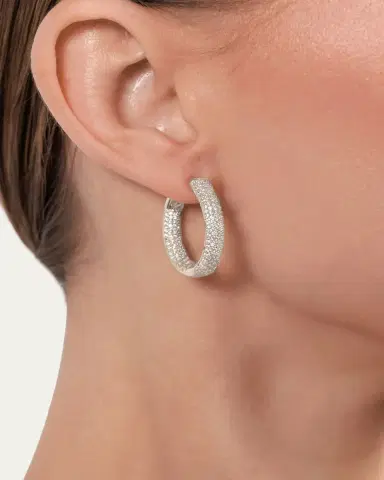 Nickho Rey Mini Tire Hoop Earrings | Thumbnail 3 Nickho Rey Mini Tire Hoop Earrings | Thumbnail 3