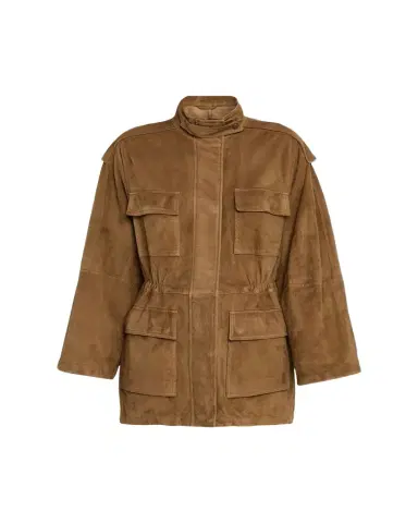 Brunello Cucinelli Couture Suede Utility Jacket | Thumbnail 1 Brunello Cucinelli Couture Suede Utility Jacket | Thumbnail 1