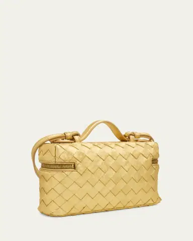 Bottega Veneta Bang Bang Laminated Leather Vanity Crossbody Bag | Thumbnail 3