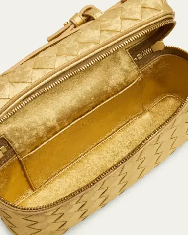 Bottega Veneta Bang Bang Laminated Leather Vanity Crossbody Bag | Thumbnail 4