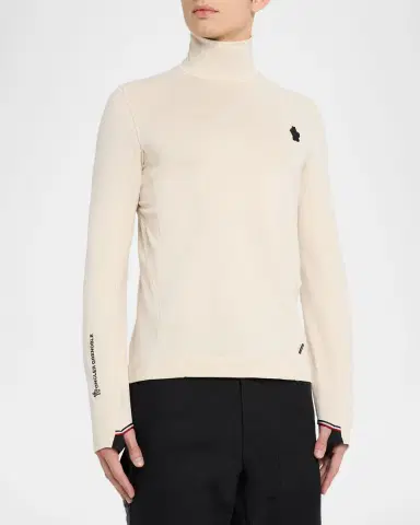 Moncler Grenoble Men's Polartec Slim Fit Turtleneck Sweater | Thumbnail 3