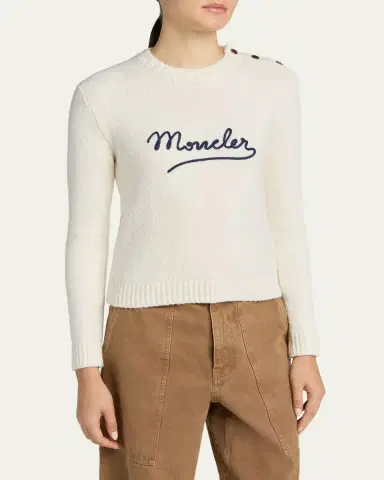 Moncler Crewneck Logo Sweater | Thumbnail 4 Moncler Crewneck Logo Sweater | Thumbnail 4