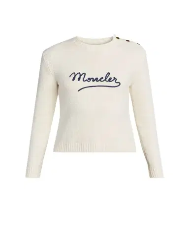 Moncler Crewneck Logo Sweater | Thumbnail 1 Moncler Crewneck Logo Sweater | Thumbnail 1