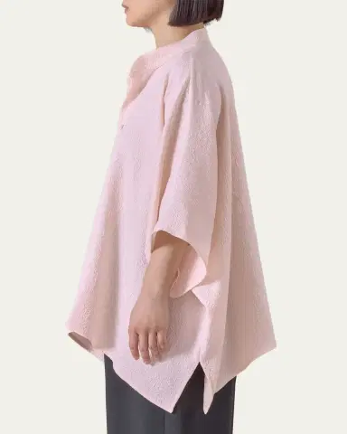 Eskandar A-Line Textured Silk Shirt | Thumbnail 5 Eskandar A-Line Textured Silk Shirt | Thumbnail 5