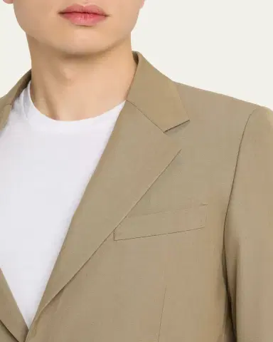 Auralee Men's Single-Breasted Wool Blazer | Thumbnail 5