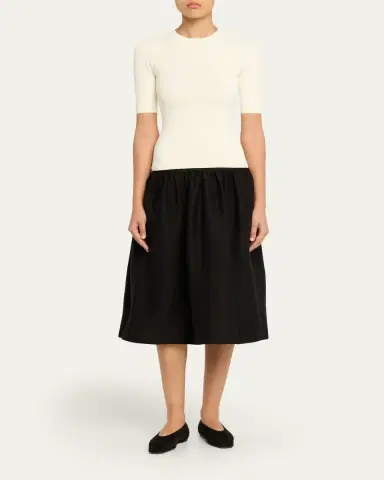TOTEME Twinflower Drop-Waist Midi Dress | Thumbnail 2