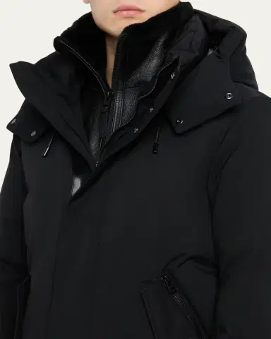 Mackage Men's Sullivan 2-In-1 Down Coat With Removable Bib | Thumbnail 5 Mackage Men's Sullivan 2-In-1 Down Coat With Removable Bib | Thumbnail 5
