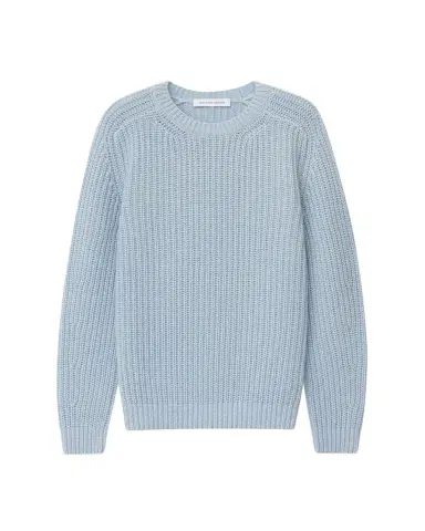Iris Von Arnim Men's Stonewashed Cashmere Rib-Knit Crewneck Sweater | Thumbnail 1 Iris Von Arnim Men's Stonewashed Cashmere Rib-Knit Crewneck Sweater | Thumbnail 1