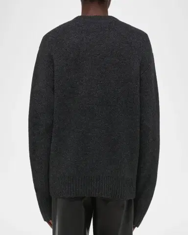Helmut Lang Men's HL Logo Crewneck Sweater | Thumbnail 7 Helmut Lang Men's HL Logo Crewneck Sweater | Thumbnail 7