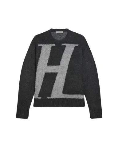 Helmut Lang Men's HL Logo Crewneck Sweater | Thumbnail 1 Helmut Lang Men's HL Logo Crewneck Sweater | Thumbnail 1