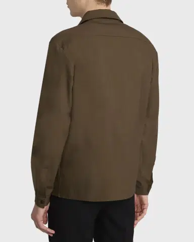The Row Men's Kanta Wool Notch-Collar Button-Down Shirt | Thumbnail 7 The Row Men's Kanta Wool Notch-Collar Button-Down Shirt | Thumbnail 7