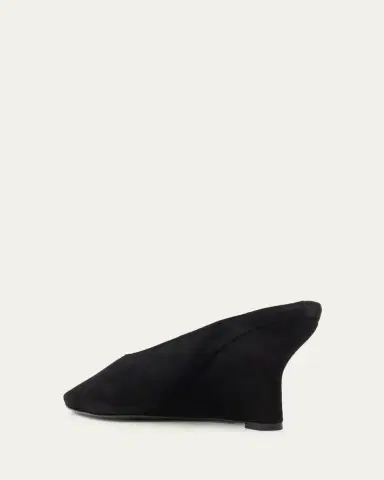 TOTEME Velvet Peep-Toe Mules | Thumbnail 4 TOTEME Velvet Peep-Toe Mules | Thumbnail 4