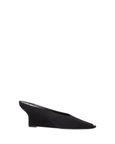 TOTEME Velvet Peep-Toe Mules | Thumbnail 1 TOTEME Velvet Peep-Toe Mules | Thumbnail 1