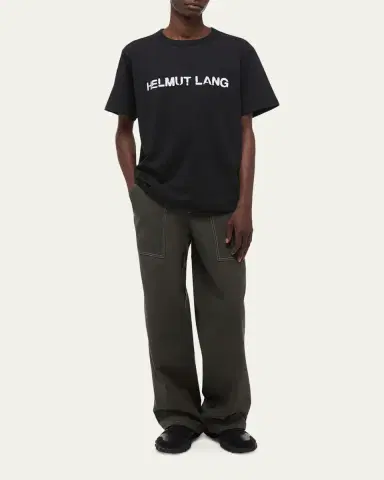 Helmut Lang Men's Relaxed-Fit Stencil Cotton Tee | Thumbnail 2