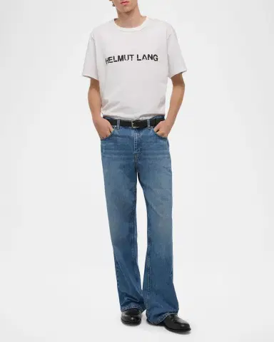 Helmut Lang Men's Relaxed-Fit Stencil Cotton Tee | Thumbnail 13
