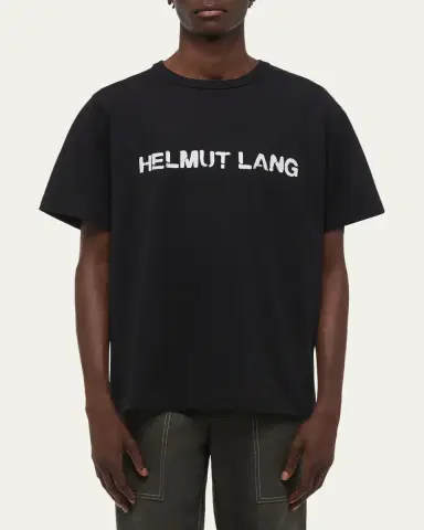Helmut Lang Men's Relaxed-Fit Stencil Cotton Tee | Thumbnail 4