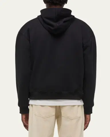 Helmut Lang Men's Relaxed-Fit Stencil Cotton Hoodie | Thumbnail 3