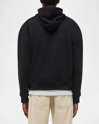 Helmut Lang Men's Relaxed-Fit Stencil Cotton Hoodie | Thumbnail 7