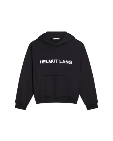 Helmut Lang Men's Relaxed-Fit Stencil Cotton Hoodie | Thumbnail 1