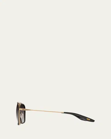 BARTON PERREIRA Rizzo 58mm Titanium & Acetate Aviator Sunglasses | Thumbnail 3 BARTON PERREIRA Rizzo 58mm Titanium & Acetate Aviator Sunglasses | Thumbnail 3