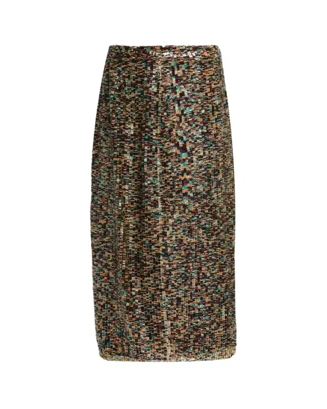 TWP Sylkie Sequined Midi Skirt