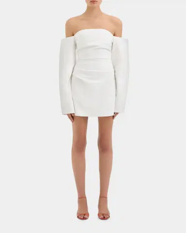 SIR. Martina Sleeved Off-Shoulder Mini Dress | Thumbnail 6 SIR. Martina Sleeved Off-Shoulder Mini Dress | Thumbnail 6