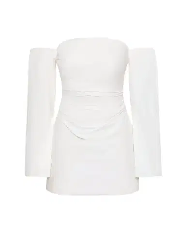 SIR. Martina Sleeved Off-Shoulder Mini Dress | Thumbnail 1 SIR. Martina Sleeved Off-Shoulder Mini Dress | Thumbnail 1