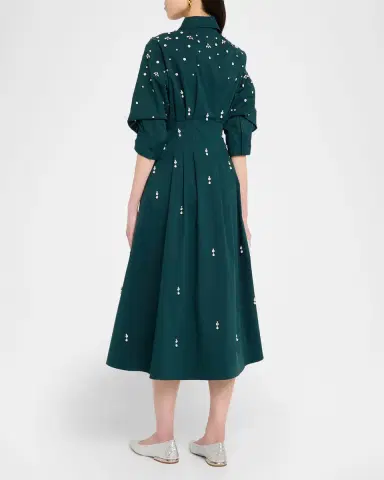 SIMKHAI Jazz Embellished A-Line Midi Dress | Thumbnail 7 SIMKHAI Jazz Embellished A-Line Midi Dress | Thumbnail 7