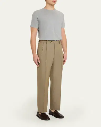 AURALEE Men's Short-Sleeve Cotton T-Shirt | Thumbnail 2