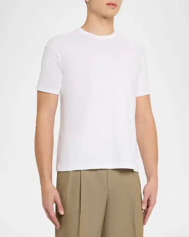 AURALEE Men's Short-Sleeve Cotton T-Shirt | Thumbnail 12