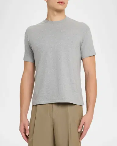 AURALEE Men's Short-Sleeve Cotton T-Shirt | Thumbnail 16