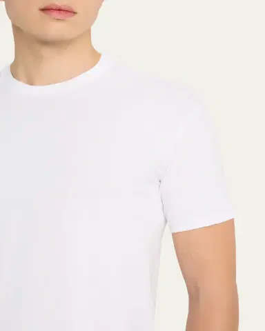 AURALEE Men's Short-Sleeve Cotton T-Shirt | Thumbnail 9