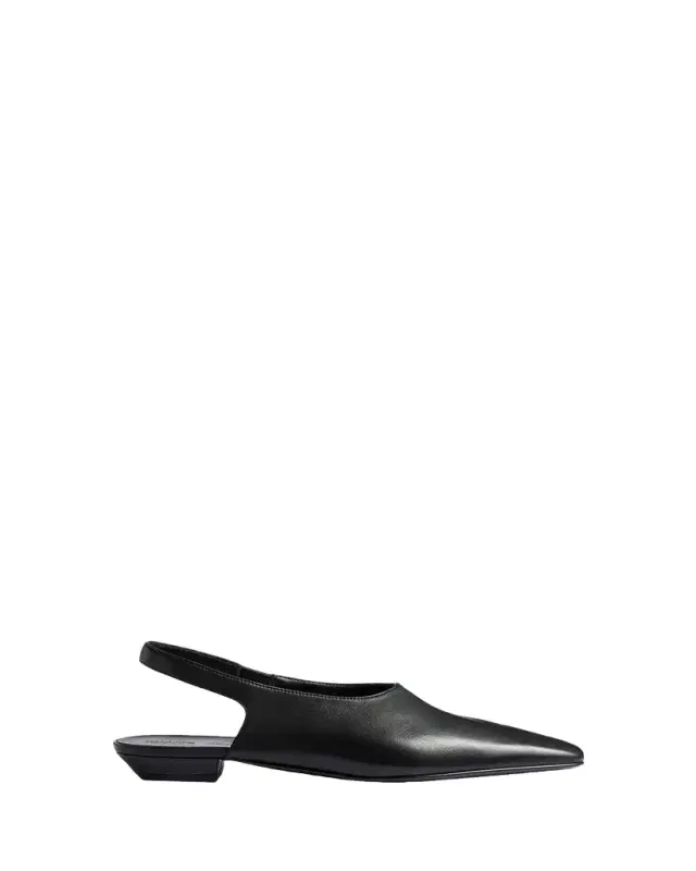 Cecilia Leather Slingback Flats