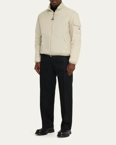 Moncler Men's Nylon Jacket with Stowaway Hood | Thumbnail 2