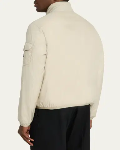 Moncler Men's Nylon Jacket with Stowaway Hood | Thumbnail 3