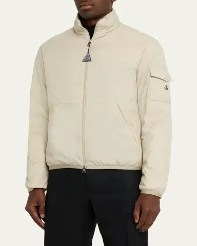 Moncler Men's Nylon Jacket with Stowaway Hood | Thumbnail 4