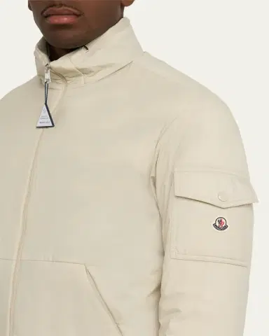 Moncler Men's Nylon Jacket with Stowaway Hood | Thumbnail 5