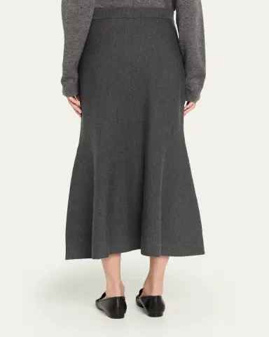 SIMKHAI Atwood Wool Trumpet Midi Skirt | Thumbnail 3 SIMKHAI Atwood Wool Trumpet Midi Skirt | Thumbnail 3