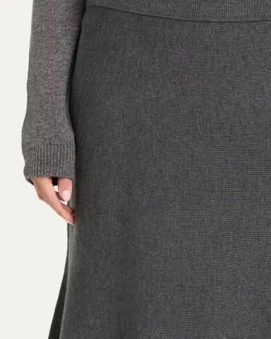 SIMKHAI Atwood Wool Trumpet Midi Skirt | Thumbnail 5 SIMKHAI Atwood Wool Trumpet Midi Skirt | Thumbnail 5