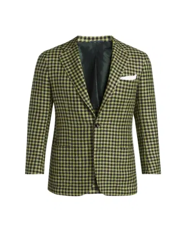 Kiton Men's Gingham Check Single-Breasted Sport Coat | Thumbnail 1 Kiton Men's Gingham Check Single-Breasted Sport Coat | Thumbnail 1
