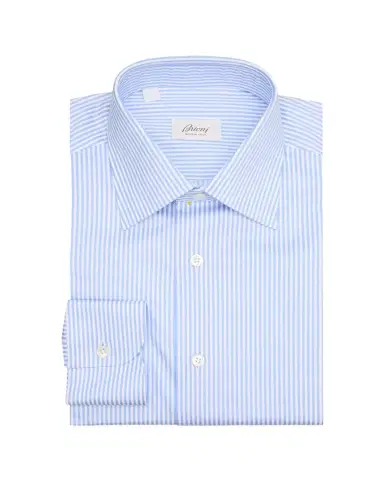Brioni Men's Cotton Bengal Stripe Dress Shirt | Thumbnail 1 Brioni Men's Cotton Bengal Stripe Dress Shirt | Thumbnail 1