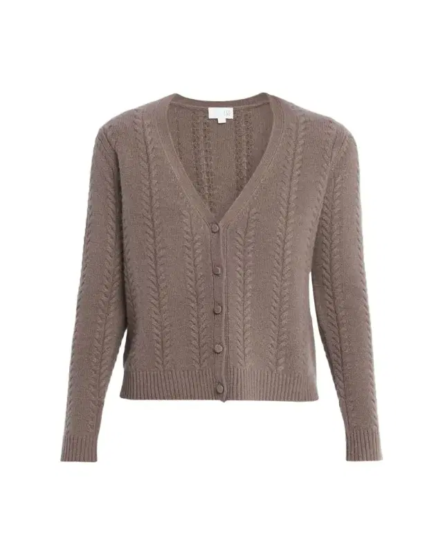 Cashmere Cable-Knit Cardigan